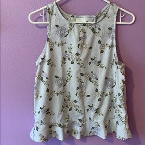 Off the shoulder floral top